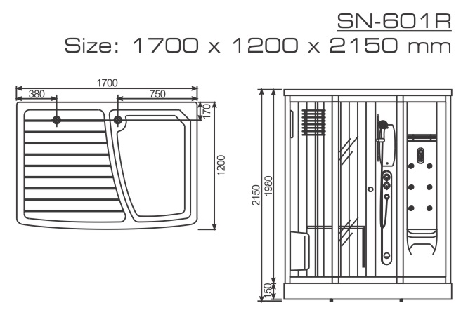 Phòng xông hơi Nofer SN-601R