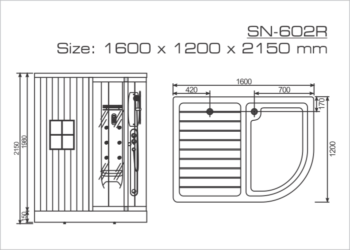 Phòng xông hơi Nofer SN-602R