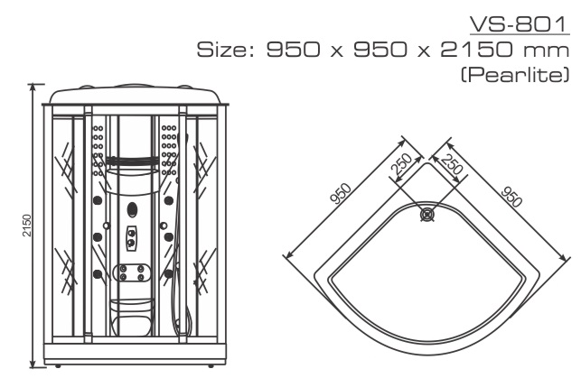 Phòng xông hơi Nofer VS-801