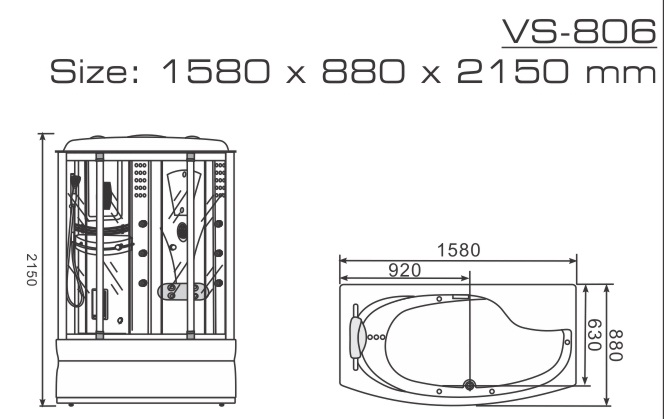 Phòng xông hơi Nofer VS-806